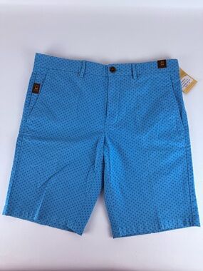 NWT Thomas Dean Caribe Blue TDX Super Flex Chino Shorts